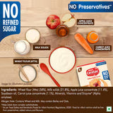 Nestle Cerelac Wheat Apple Carrot Baby Food Cereal | No Refined Sugar & No Preservatives | 6 to 24 Months (260grams)