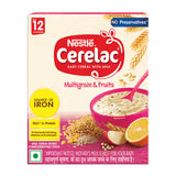 Nestle Cerelac Multigrain & Fruits Baby Food Cereal | No Preservatives | 12 to 24 Months Net quantity - 1 pack (300 g)